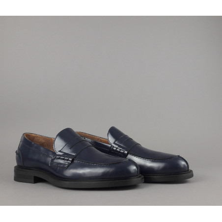 Frau Mocassino Uomo Pelle Spazzolata Blu Prezzo 155,00