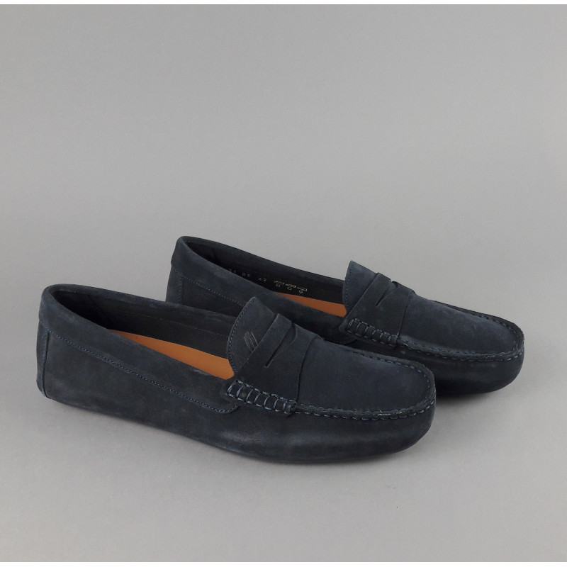 Frau Mocassino Uomo Camoscio Blu Scuro Prezzo 125,00