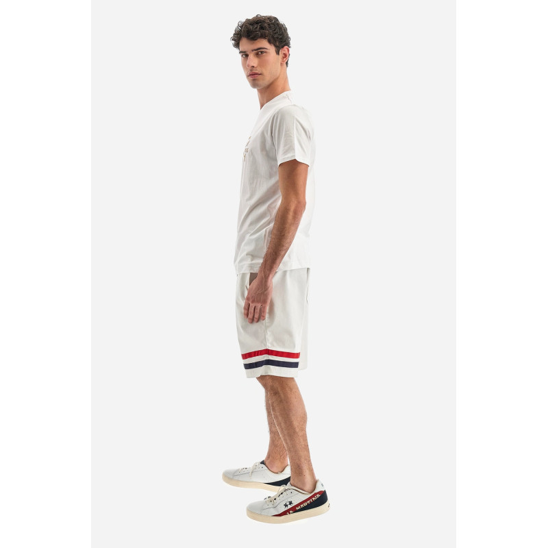 La Martina T-Shirt Uomo Vic Cotone Fit Regular Bianco Prezzo 75,00