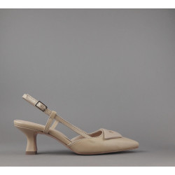 Frau Chanel Donna Pelle Beige Naturale Cinturino Con Fibbia Prezzo 155,00