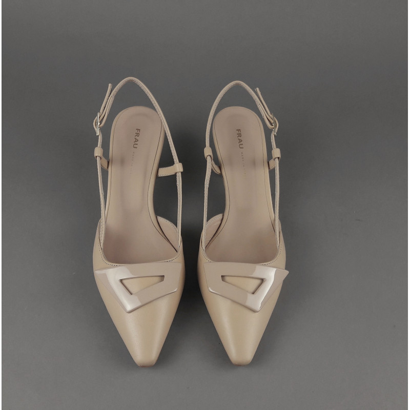 Frau _ Sa Chanel Donna Pelle Beige Naturale Cinturino Con Fibbia Prezzo 155,00