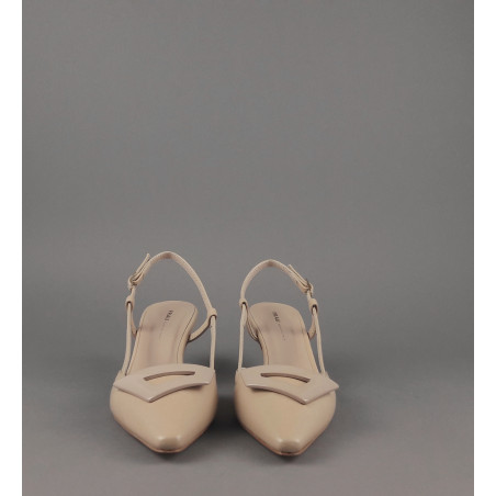 Frau _ Sa Chanel Donna Pelle Beige Naturale Cinturino Con Fibbia Prezzo 155,00