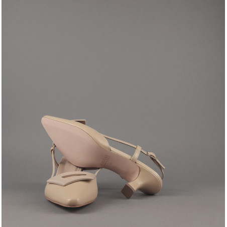 Frau _ Sa Chanel Donna Pelle Beige Naturale Cinturino Con Fibbia Prezzo 155,00