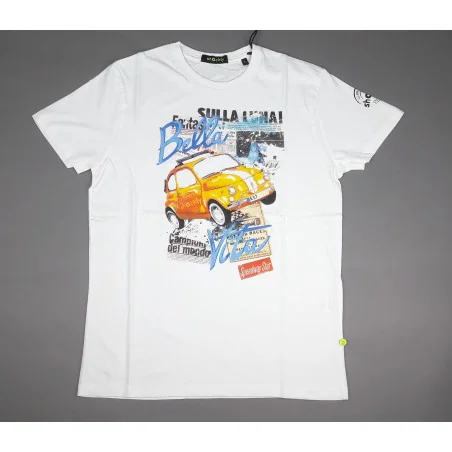 Shockly T-Shirt Uomo Cotone Bianco Con Stampa Prezzo 59,00