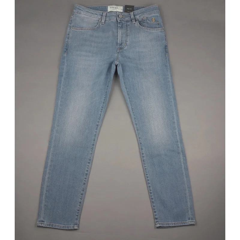 Jeckerson Jeans Uomo In Cotone Elasticizzato Blu Prezzo 180,00