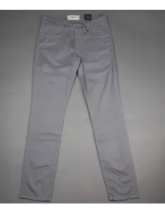 Jeckerson Jeans Uomo In Cotone Gabardina Stretch Grigio Prezzo 150,00