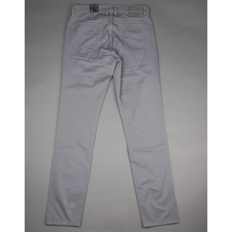 Jeckerson _ Sa Jeans Uomo In Cotone Gabardina Stretch Grigio Prezzo 150,00