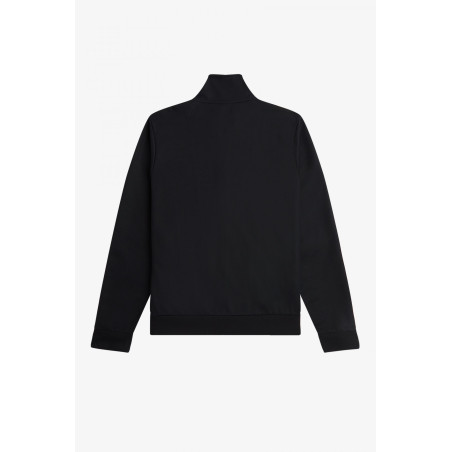 Fred Perry _ Sa Felpa Track Jacket Uomo Cotone E Poliestere Nero Chiusura Zip Prezzo 150,00