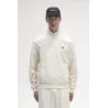 Fred Perry Felpa Track Jacket Uomo Cotone E Poliestere Avorio Chiusura Zip Prezzo 150,00