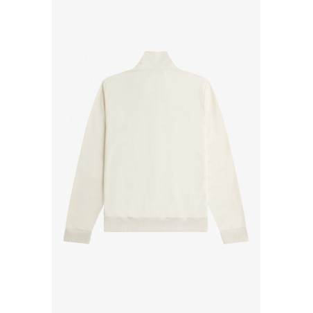 Fred Perry Felpa Track Jacket Uomo Cotone E Poliestere Avorio Chiusura Zip Prezzo 150,00