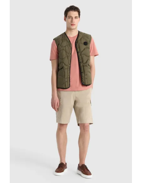 Woolrich Bermuda Cargo Uomo Cotone Beige Opaco Prezzo 100,00