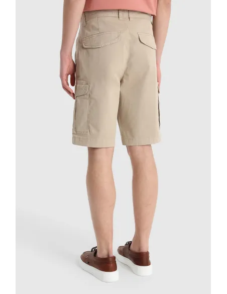 Woolrich Bermuda Cargo Uomo Cotone Beige Opaco Prezzo 100,00