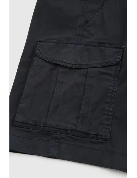 Woolrich Bermuda Cargo Uomo Cotone Blu Scuro Prezzo 100,00
