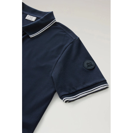 Woolrich _ Polo Uomo Monterey Cotone Stretch Blu Scuro Prezzo 98,00