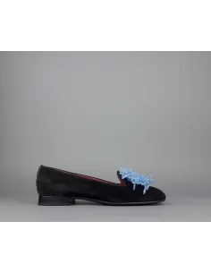 181 Alberto Gozzi Slipper Donna Camoscio Nero Prezzo 248,00