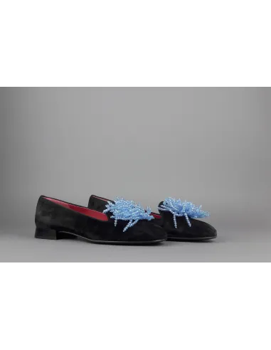 181 - - Alberto Gozzi Slipper Donna Camoscio Nero Prezzo 248,00