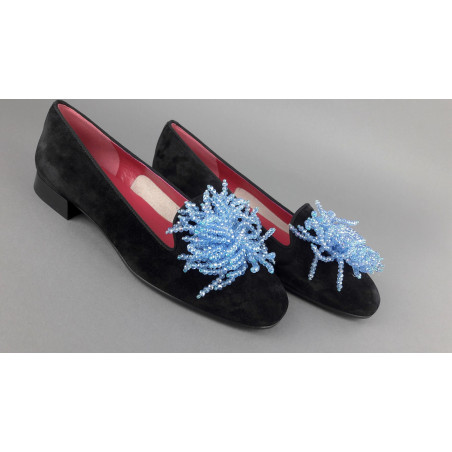 181 - - Alberto Gozzi Slipper Donna Camoscio Nero Prezzo 248,00