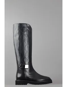 Archyve Stivale Donna Pelle Nero Cerniera Laterale Prezzo 320,00