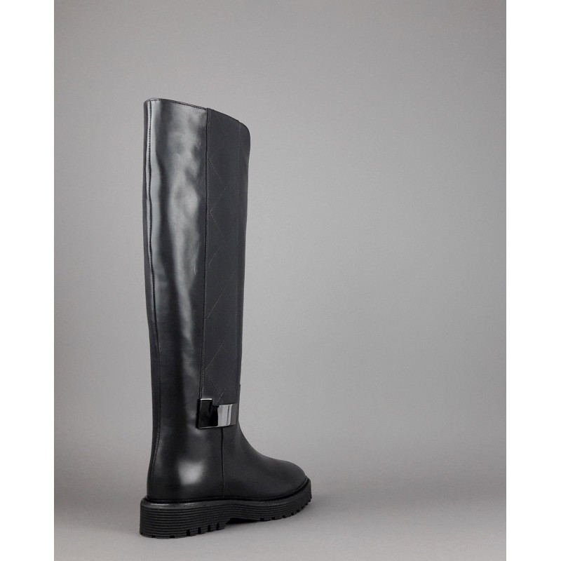 Archyve Stivale Donna Pelle Nero Cerniera Laterale Prezzo 320,00