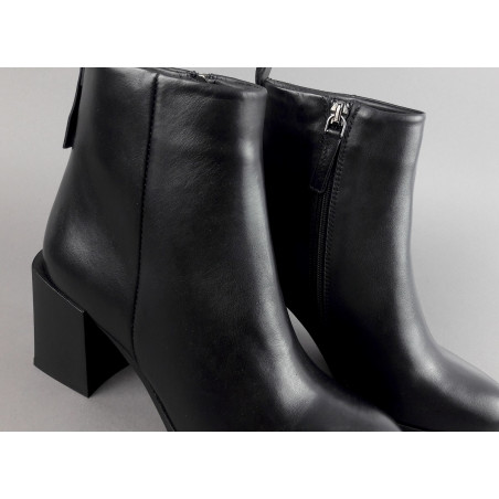 Archyve Stivaletto Donna Liscio Pelle Nero Cerniera Laterale Prezzo 240,00