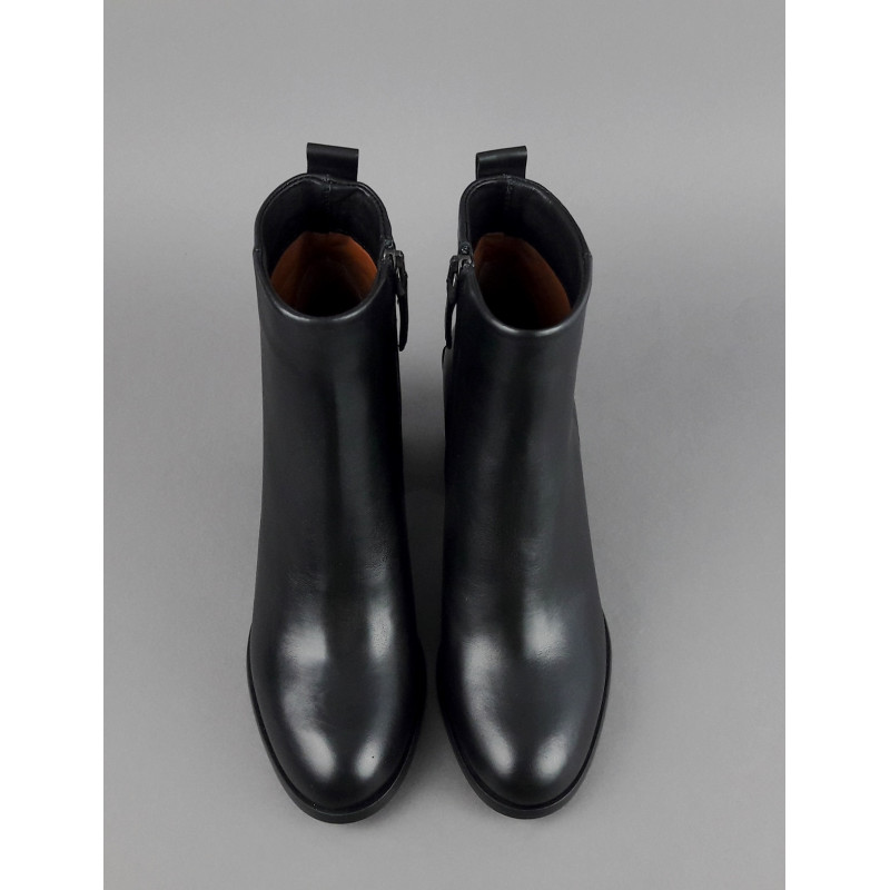 Archyve Stivaletto Donna Liscio Pelle Nero Cerniera Laterale Prezzo 240,00