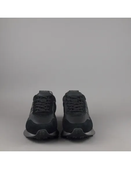 Hogan Sneakers H601 Uomo Camoscio E Pelle Nero H Cucita Prezzo 460,00
