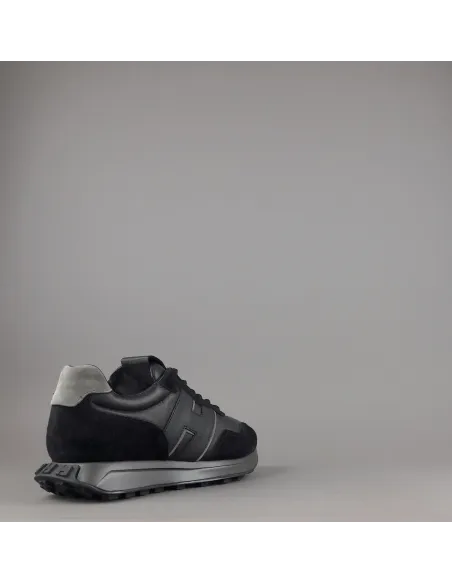 Hogan Sneakers H601 Uomo Camoscio E Pelle Nero H Cucita Prezzo 460,00