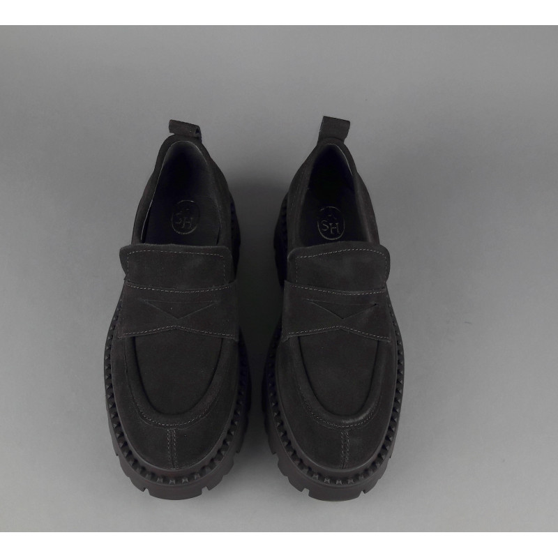 ASH // Sa Mocassini Donna Genial Studs Camoscio Testa Di Moro Prezzo 210,00