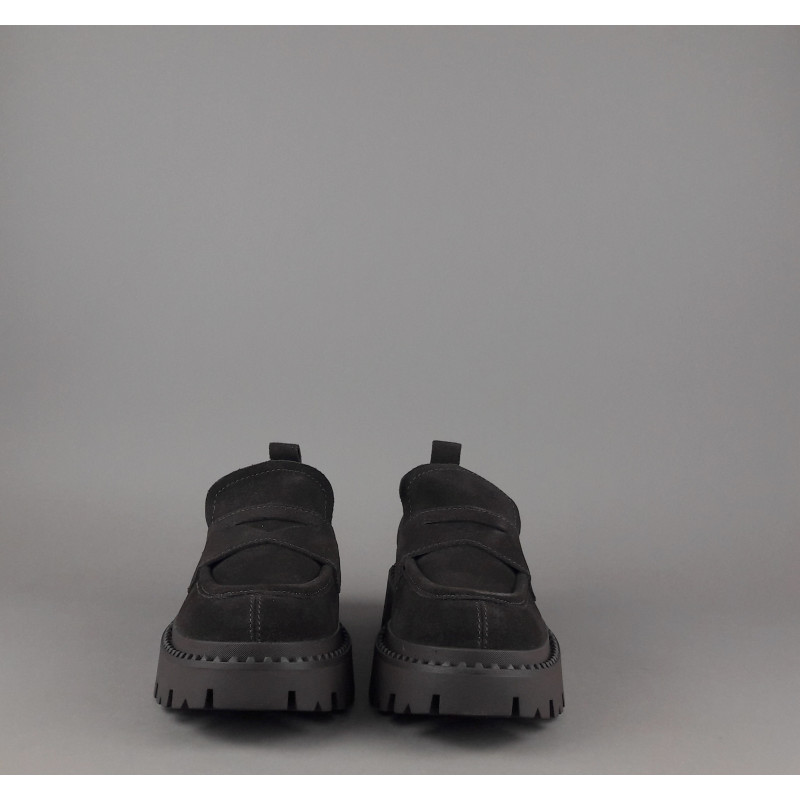 ASH // Sa Mocassini Donna Genial Studs Camoscio Testa Di Moro Prezzo 210,00