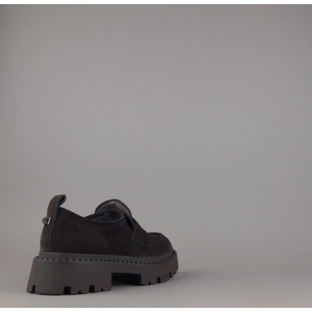 ASH // Sa Mocassini Donna Genial Studs Camoscio Testa Di Moro Prezzo 210,00