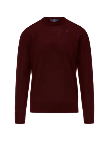 K-Way Maglia Uomo Sebastien Merino Lana Bordeaux Prezzo 130,00