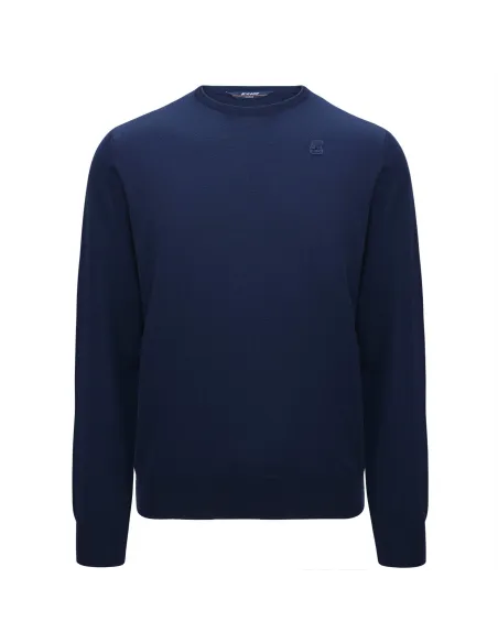 K-Way Maglia Uomo Sebastien Merino Lana Blu Prezzo 130,00