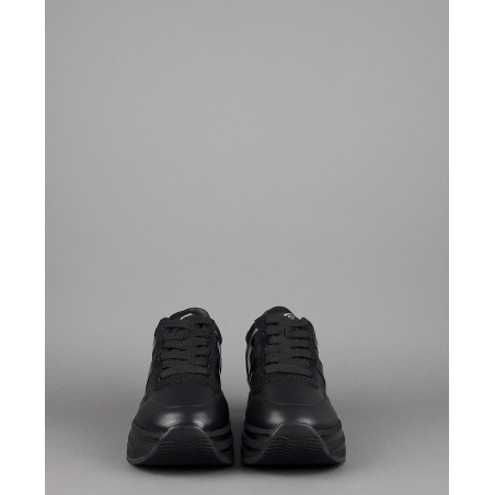 Hogan Midi Platform H483 Donna Pelle Nero H Vernice Nero Argento Prezzo 370,00