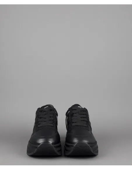 Hogan Midi Platform H483 Donna Pelle Nero H Vernice Nero Argento Prezzo 450,00