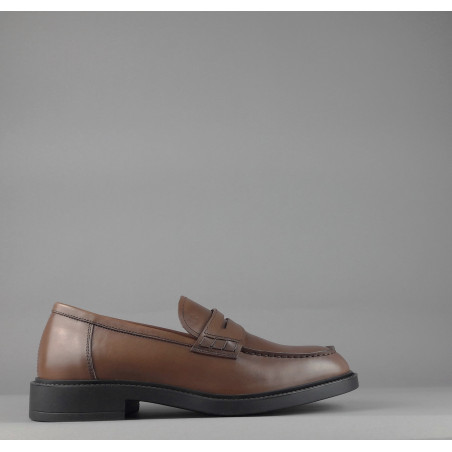 Fratelli Rossetti // Sa Mocassino Uomo Pelle Marrone Fondo Gomma Prezzo 350,00