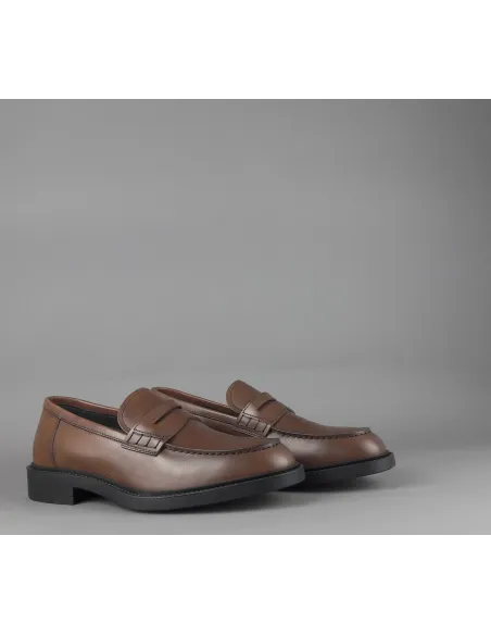 Fratelli Rossetti Mocassino Uomo Pelle Marrone Fondo Gomma Prezzo 350,00