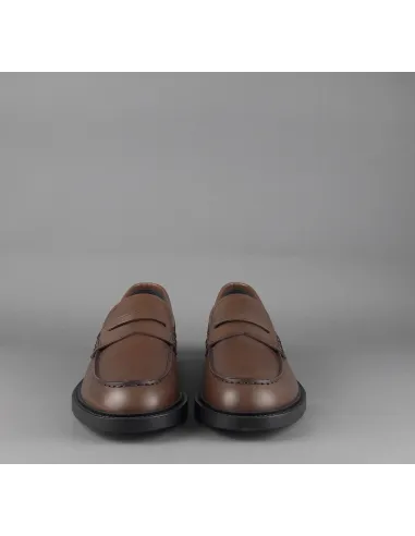 Fratelli Rossetti // Sa Mocassino Uomo Pelle Marrone Fondo Gomma Prezzo 350,00