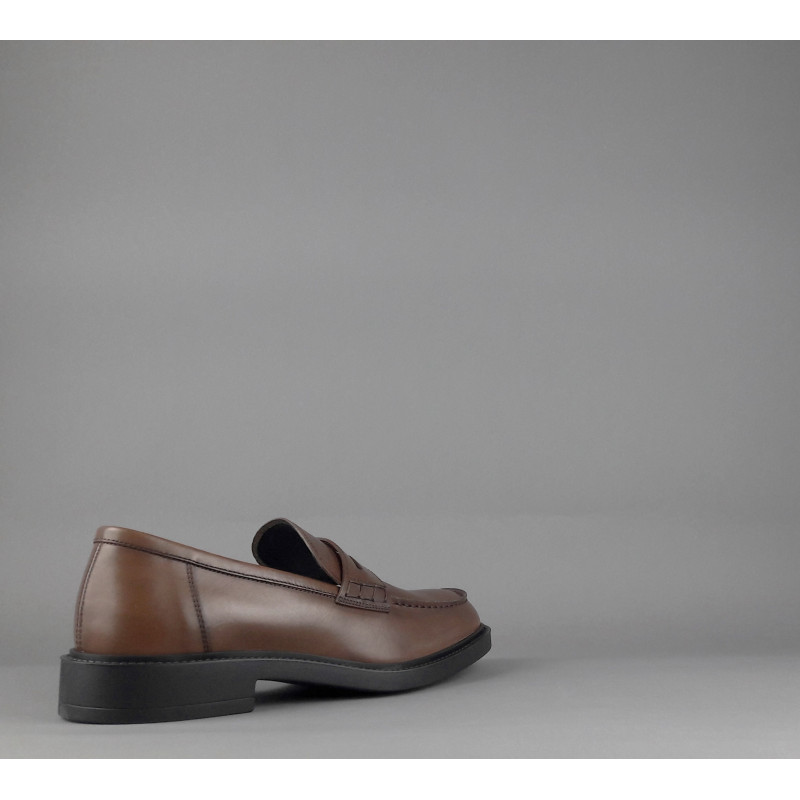 Fratelli Rossetti // Sa Mocassino Uomo Pelle Marrone Fondo Gomma Prezzo 350,00