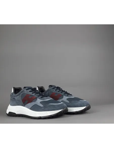 Hogan Hyperlight Uomo Camoscio Pelle Blu H Cucita Pezzo 450,00