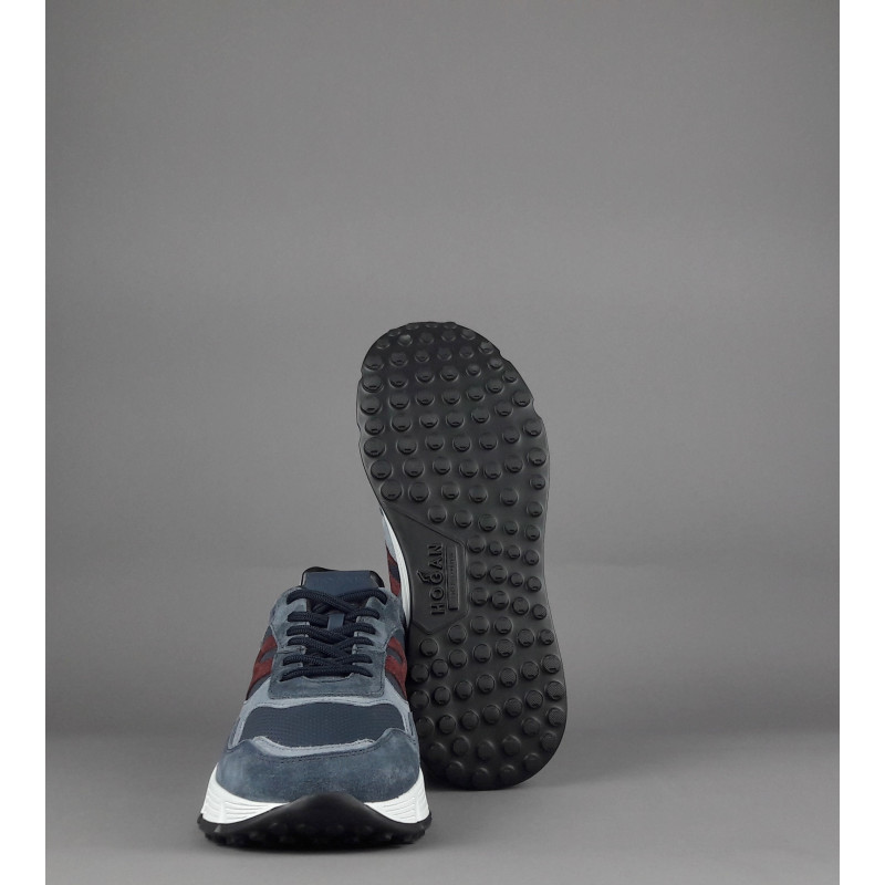 Hogan // Sa Hyperlight Uomo Camoscio Pelle Blu H Cucita Pezzo 450,00