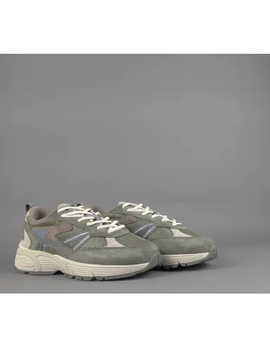 Hoff Sneakers Uomo State Maine Camoscio Tela Verde Militare Prezzo 150,00