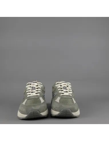 Hoff Sneakers Uomo State Maine Camoscio Tela Verde Militare Prezzo 150,00