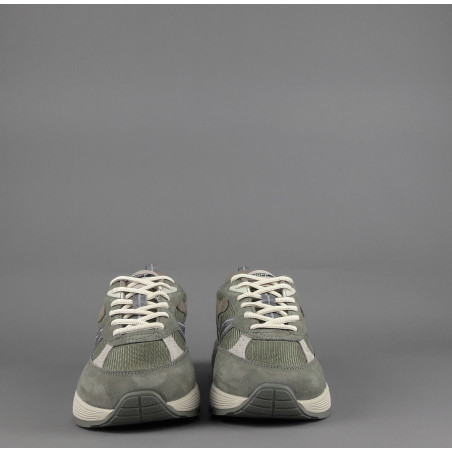 Hoff // Sa Sneakers Uomo State Maine Camoscio Tela Verde Militare Prezzo 150,00