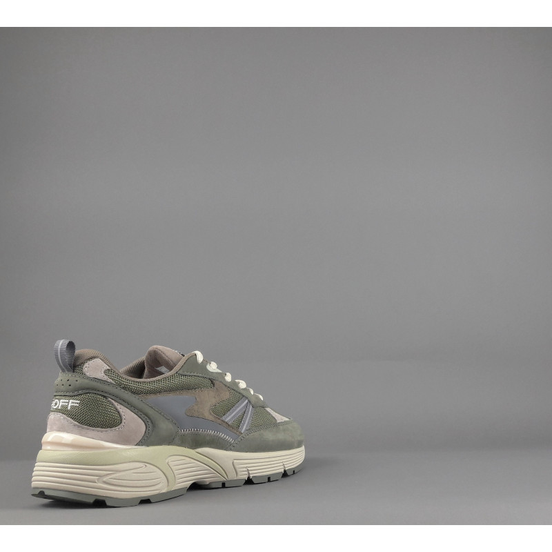 Hoff // Sa Sneakers Uomo State Maine Camoscio Tela Verde Militare Prezzo 150,00