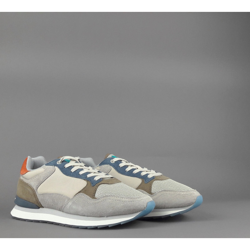 Hoff // Sa Sneakers Uomo City Santiago Camoscio Tela Grigio Chiaro Prezzo 110,00