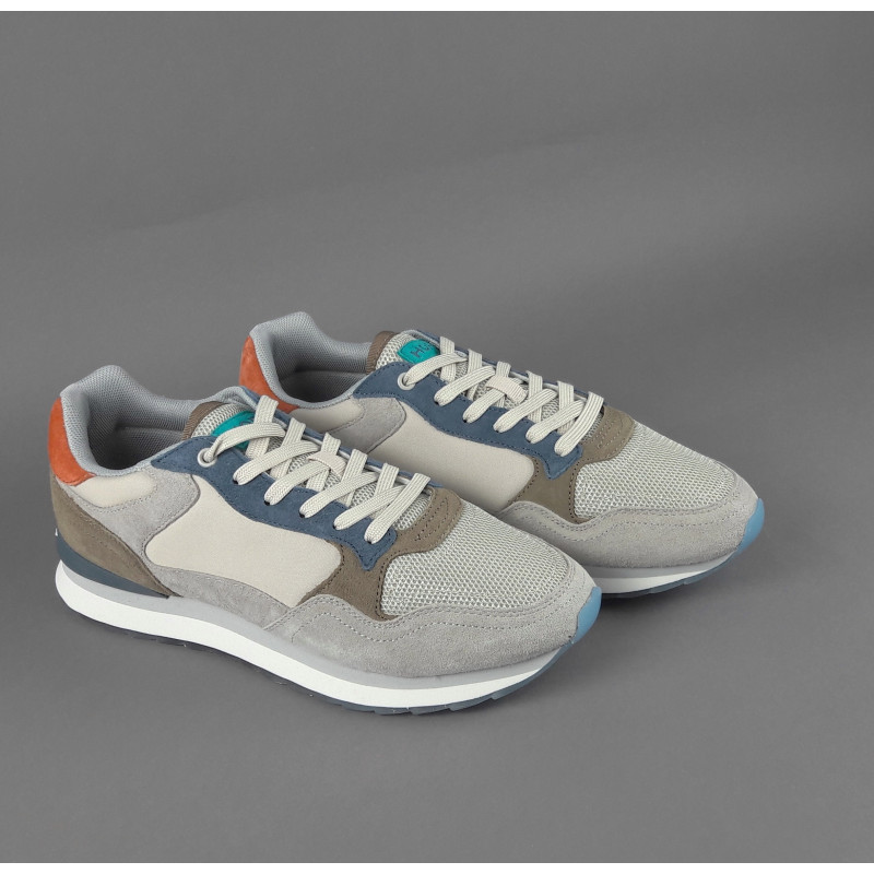 Hoff // Sa Sneakers Uomo City Santiago Camoscio Tela Grigio Chiaro Prezzo 110,00