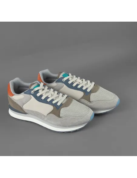 Hoff Sneakers Uomo City Santiago Camoscio Tela Grigio Chiaro Prezzo 110,00