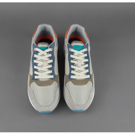 Hoff // Sa Sneakers Uomo City Santiago Camoscio Tela Grigio Chiaro Prezzo 110,00