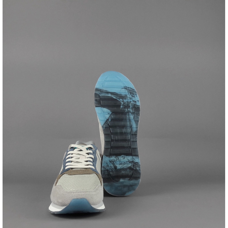 Hoff // Sa Sneakers Uomo City Santiago Camoscio Tela Grigio Chiaro Prezzo 110,00