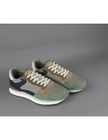 Hoff // Sa Sneakers Uomo City Cologne Camoscio Tela Verde Militare Prezzo 110,00